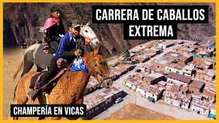 Niño gana CARRERA EXTREMA de CABALLOS | Champería en Vicas | Reportaje al Perú