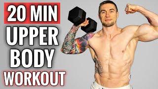 20 Min Upper Body Dumbbell Workout | FOLLOW ALONG