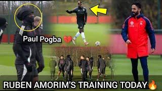 Paul Pogba TRAIN with Manchester United | Inside Ruben Amorim training | Mainoo, Yoro, Urgate, Dialo