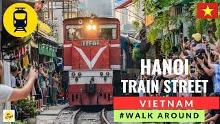 Hanoi Train Street, Vietnam | Walk Around (2024)