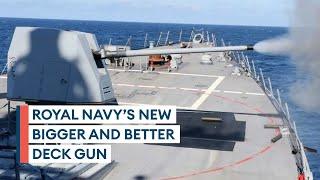 Royal Navy's new 5-inch deck gun offers improved long-range lethality