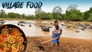 Lotus root recipe in village style | Delicious village foods