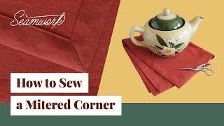 Tutorial: How to sew a mitered corner