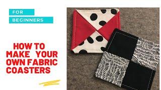 Easy DIY: Creating Two Stylish Fabric Coasters for Beginners