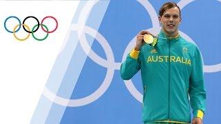 Australia's Chalmers wins gold in Men's 100m Freestyle