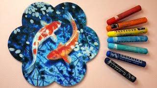 오일파스텔, 크레파스 풍경화 그리기 (기법꿀팁) Oil Pastel Techniques [이사랑 E_SARANG]