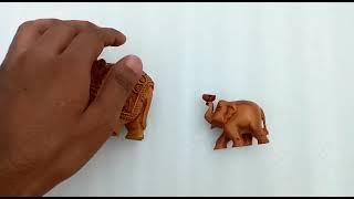 Sandalwood hand carved Elephant for home tample and business / for laxmi Devi Elepahnt/money worship