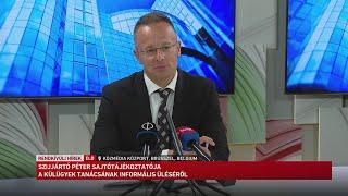 Szijjártó Péter sajtótájékoztatója a Külügyek Tanácsának informális üléséről