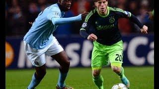 Man City 2-2 Ajax - Yaya Toure reacts to Champions League draw