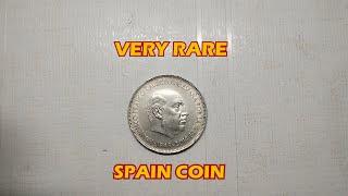 5 Pesetas - Francisco Franco Spanish  Coin of 1949 #5pesetas #francisco #pesetas #1949 #rarecoins