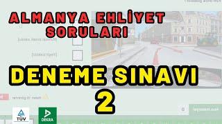 Deneme Sınavı 2 | Almanya Ehliyet Sınavı Soruları