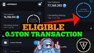 Ton Station Listing Confirmed! | Ton station Airdrop Checklist | Ton station 0.5 Ton transaction