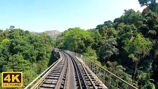 Train Travel In Western Ghats | NOMAD MONK | 4K ASMR | Vistadome Coach | Yeshwantpur - Mangaluru