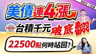 【美債連4漲 台積千元破底翻 22500點何時站回?】2024.11.28(字幕版)