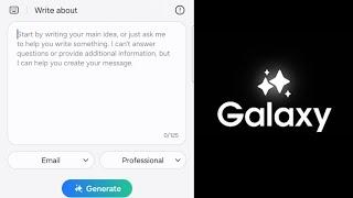 Write emails with AI! Galaxy AI Update 6.1