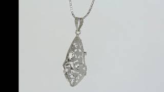 .80CT Diamond Antique Style Pendant 18K with 14K Necklace by Adina Jewelers