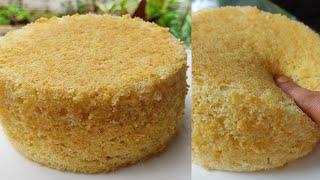 1/2 Kg Vanilla Sponge Cake Recipe Without Oven - Basic 1/2 Kg Vanilla Sponge Cake -Vanilla Sponge