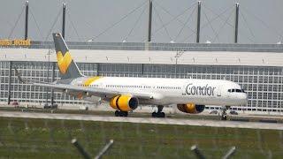 Condor Boeing 757-330 D-ABOH arrival at Munich Airport Landung Flughafen München