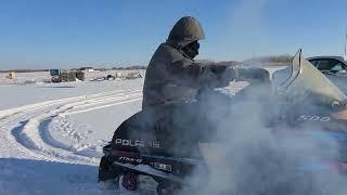 Snowday!! A Comet arrives, snowmobile and chicken parmesean