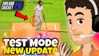 The Test Mode Update is Here in Dream Cricket 25 What's New?