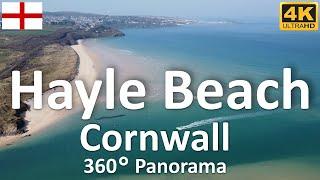 Hayle Beach - Panorama | Cornwall | England | UK - 4k 360°