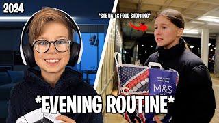 FAMILY EVENING ROUTINE 2024! - LILLY COOKS DINNER 