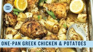 One-Pan Lemony Chicken & Potatoes: Classic Greek Food