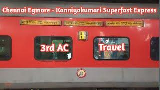 Chennai to Kanyakumari superfast 3rd AC Journey | travel vlog | AC Train | Kanyakumari express