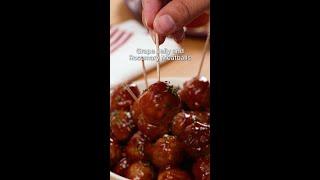 Grape Jelly Rosemary Meatballs