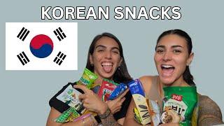 EATING BIZARRE KOREAN SNACKS (that we brought from Seoul)