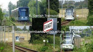 Ubevogtet jernbaneoverskæring ved Odder (ft. Danish Trainspotting)