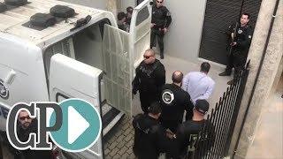 Homem acusado de sequestrar e matar Naiara Soares Gomes, de 9 anos, chega ao Fórum de Caxias do Sul