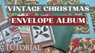 Vintage Christmas Envelope Album ️ Christmas in July 2024