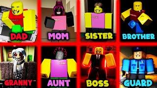 Weird Strict Dad vs Mom vs Brother vs Sister vs Grandma vs Boss vs Guard vs Librarian JUMPSCARES