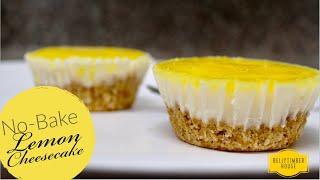 No-Bake Lemon Cheesecake | Mini Cup Cheesecake - Recipe Tutorial Step By Step 