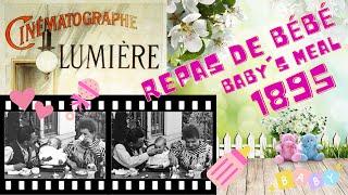 Le Repas de bébé /Baby's Meal (1895) by Louis and Auguste Lumière French Short Silent Actuality Film