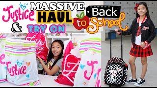 MASSIVE JUSTICE BACK TO SCHOOL HAUL & TRY ON!!!