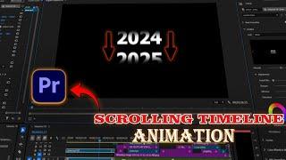 Scrolling Timeline Animation in Premiere Pro | Easy Premiere Pro Tutorial (Hindi) #tutorial