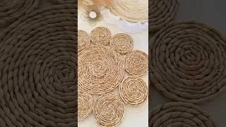 Diy Lugar Americano Rústico Feito Com Palha de Taboa #diy #artesanato #rustic