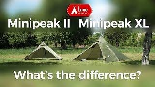 Luxe Minipeak II and Minipeak XL - Comparison. What's the difference?