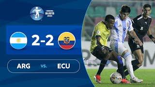 ARGENTINA vs. ECUADOR [2-2] | RESUMEN | CONMEBOL SUB 15 | FASE DE GRUPOS