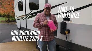 Winterizing a Rockwood Mini lite 2205s #rvlife #werv #rockwood