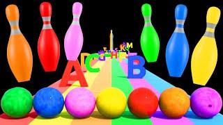 ABC Song with Bowling Ball & Learn Colors for Kids. Fun & Education with Binkie TV