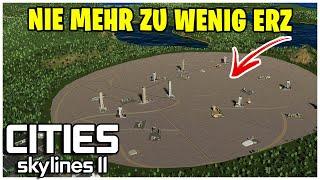 NIE mehr zu wenig ERZ | Großer TAGEBAU | #citiesskylines2  - 84