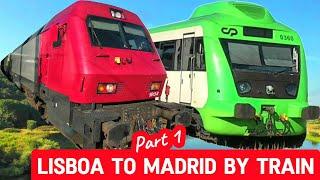 How to travel from LISBON to MADRID by train! Part 1 Lisbon to Badajoz (4K)