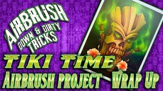 Tiki Painting part 2  Wrap UP | #Airbrush #tutorial