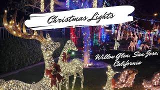 Christmas Holiday Lights | Willow Glen, San Jose, California | Santa Clara | Bay Area | USA