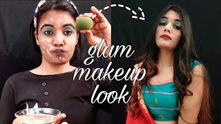 Simple and essy glam makeup wedding look |step by step | Innocent somu #makeuptutorial #glamlook