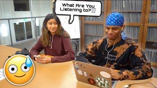 PLAYING  EMBARRASSING " LOVE TAPES " IN THE LIBRARY! PRANK