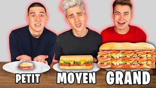 GRANDE, MOYENNE ou PETITE SANDWICH DÉFI!